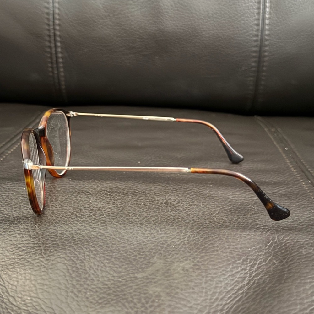 Persol Tortoiseshell Round Frames - Brown & Black… - image 2
